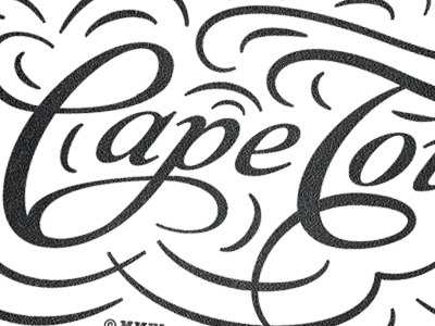 Cape Town T black design emblem illustration logo modern t shirt texture type typography vector vintage white