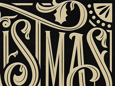 WIP art black christmas gifts illustration lettering print type typography vector white
