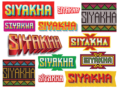 SIYAKHA advertising africa branding cg corporate icon illustration lettering logo type typography