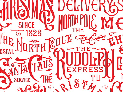 Christmas lettering