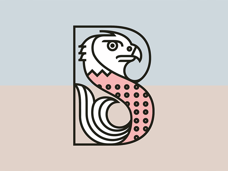 Brean Country Club branding crest eagle emblem fish graphic desig heraldry illustration logo minimal monoline trademark