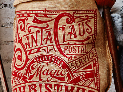 Handmade Christmas Co. christmas engraving etching illustration lettering logotype print type design typography