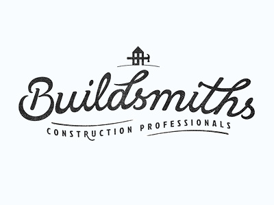 Buildsmiths black branding design icon illustration lettering logotype mark texture type typography vector white