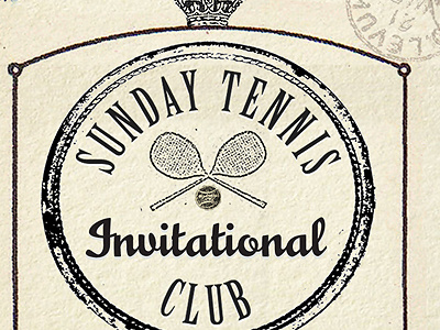 Sunday Tennis Club 2 black blue brand branding choose clients design font green icon illustration lawn logo teeth tennis texture the trademark typography vector versions vintage waiting room white worst