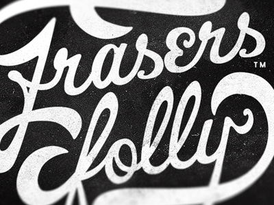 Frasers folly beer black branding craft design label logo luke ritchie simplicity symbol texture trademark type typography vector white