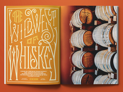 The Wild West Of Whiskey design editorial illustration lettering lettering artist logo print publication type typedesign typography