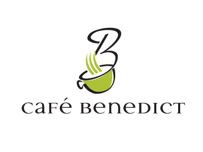 Final logo logo branding brand black white green icon trademark design illustration typography vector coffee cafe eggsbenedict clientsneverchoosethegoodlogo
