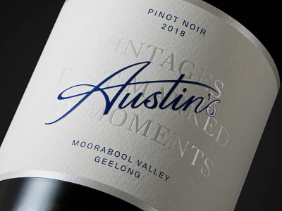 Austin's logotype branding label lettering logo logotype packaging type typography wine logo