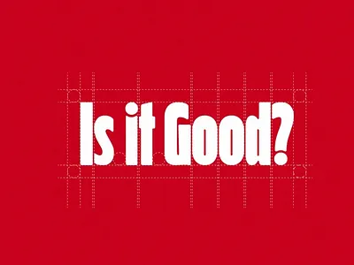 Is it good? - Logo Grid app branding design graphic design illustration logo typography vector