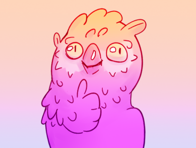 owl art digital drawing owl illustration