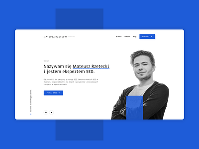 Mateusz Rzetecki. Web Design. design ui ux web webapp webdesign webdevelopment website website design