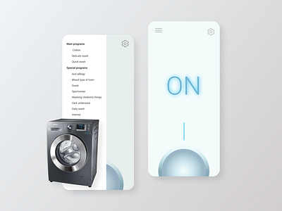 Washer phone design illustration ui ui ux ui design washer phone webdesign