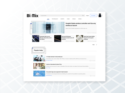 BiMix design logo news ui ui ux ui design ux web webdesign world