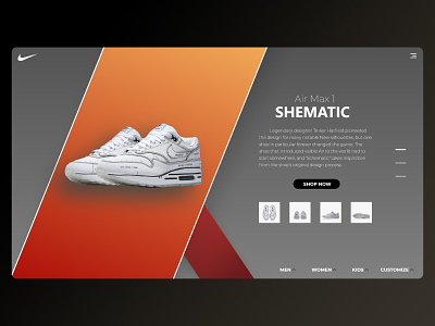 Air Max 1 Shematic | Nike | Product Page adobe photoshop adobe xd adobexd airmax design illustration shematic sneakers template ui uidesign ux web webdesign webdesigner website