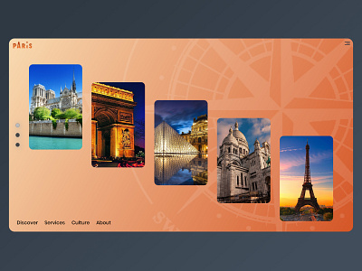 Paris | Office de tourisme | Discover Page adobe photoshop adobe xd adobexd design illustration louvre montmartre paris tour eiffel tourism ui uidesign ux visit web webdesign webdesigner website