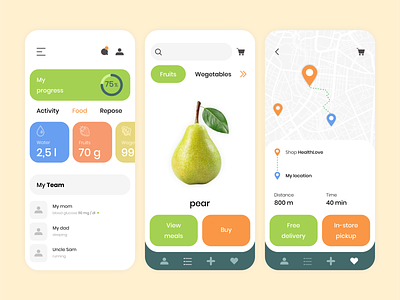 Healthy food/ health/ activity app.