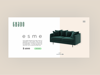 Furniture store app/ Ghado