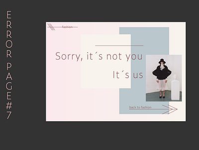 #7 Error page for Fashion Website
