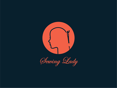 Sewing Lady Logo Design