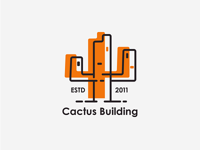 Cactus Building brand design brand identity branding design illustration illustrator logo logo design logobranding vector