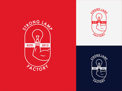 Strong Lamp brand design brand identity branding design illustration illustrator logo logo design logobranding vector