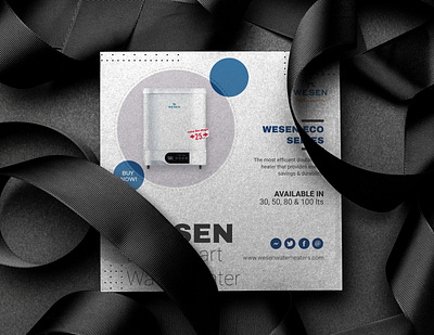 WESEN ECO Smart Water Heater Instagram post adobe illustrator adobe photoshop design instagram post mockup social media design social media marketing