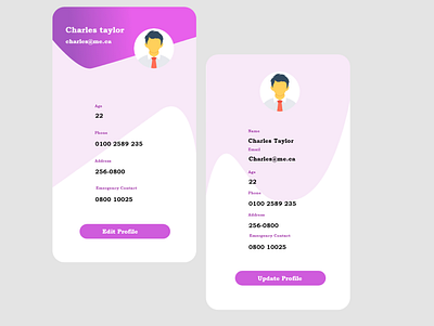 profile page design ui ux