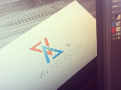 VFX Production Re-design Logo adobe design logo photoshop vfx production