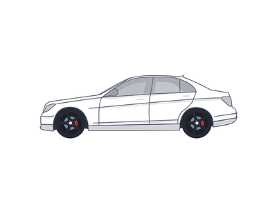 Mercedes C63 amg benz c63 car car illustration illustration mercedes sport car