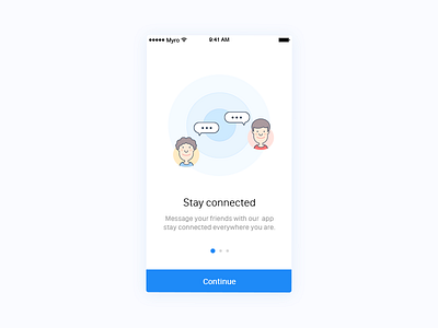 Onboarding app ios message messenger mobile app on boarding ui ux