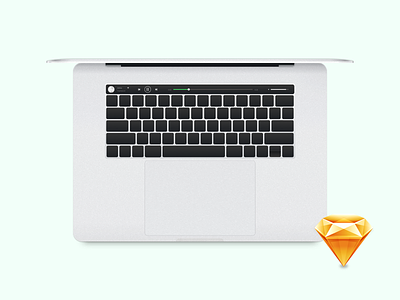 Macbook Pro with touchbar design free macbook 2016 macbook pro macbook touchbar minimalistic mockup sketch sketch file sketch mockup spotify tauchbar