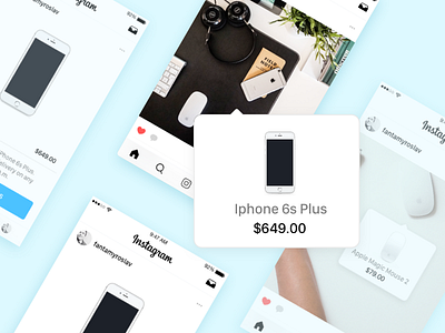 Instagram for bussines advertisement bussines concept instagram iphone mobile design mobile ui native native advertisement product ui ux