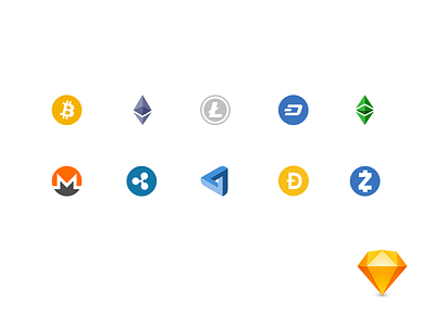 Free crypto icons for sketch
