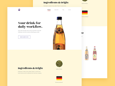 Clubmate fresh landing page