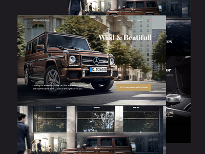 Mercedes Benz landing page