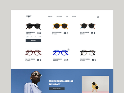 Izipizi landing page clean design clean landing page clean landing pages eyewear fashion landing page glasses izipizi izipizi paris landing pages screen glasses sunglasses