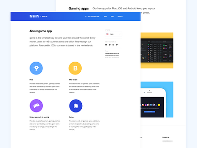 About game app about about page clean design clean game landing page clean ui gaming landing page landing page landing page about product page