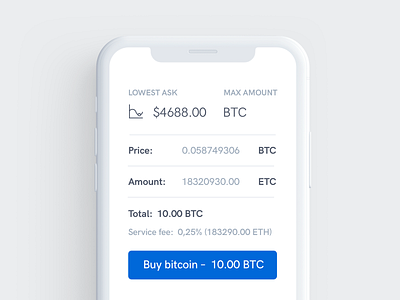 Mobile app exchange checkout clean design clean ui cryptocurrency app defi dex ios app lowest ask m max ammount mobile app mobile app design swap