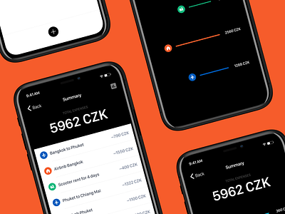 Expenses clean iOS app clean design clean expenses app clean fintech app clean ios app clean travell app expenses app finance finance app fintech ios app minimalistic app mobile app myro tracker app travel ios app travell app travell expenses