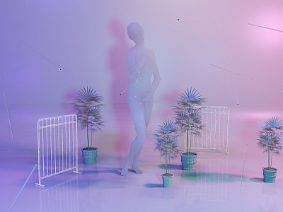 Eve aesthetic cinema 4d cinema4d creative maxonc4d pink render scene vaporwave