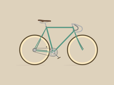 Bicycle bicycle bike fixed flat flat design freelance hipster illustration martino pennati minimal minimalism