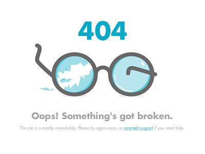 404 Toptic.it 404 broken errorpage eye flat glasses martinopennati minimal ops