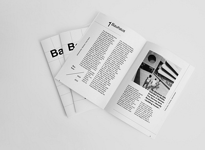 Booklet "Bauhaus" bauhaus booklet branding design minimal type typography