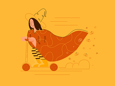 🎃 Halloween soon 🎃 2dillustration adobe illustrator app illustration character characterdesign flat flat illustration illustration procreate vector vector art vectorart vectornator
