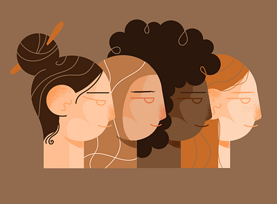 Gorgeous women❤️ 2dillustration app illustration character characterdesign feminism flat illustration vector vectorart web illustration women in illustration
