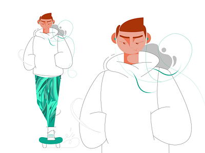 Vibe app illustration character characterdesign design illustration motion graphics procreate vector web illustration