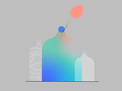Vase abstract app illustration blue character characterdesign design illustration logo procreate ui vector web illustration