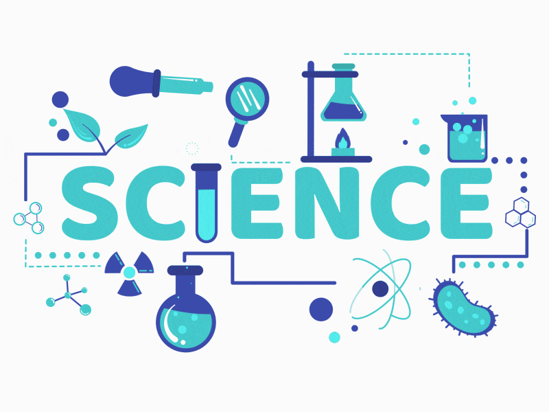 Science. An animated logo science logo illustration animation motion design vector after effects