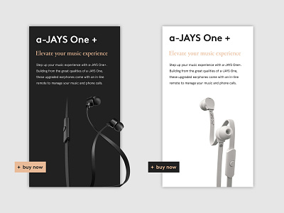 Jays Earphones — Product Page black commerce concept earphones eshop headphone jays music page product ui ux