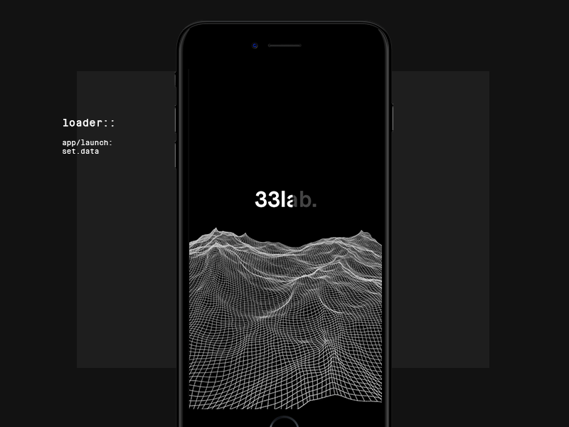 33lab — Mobile Interface 33lab app c4d dark experiment interaction ios principle prototype sample sound ui